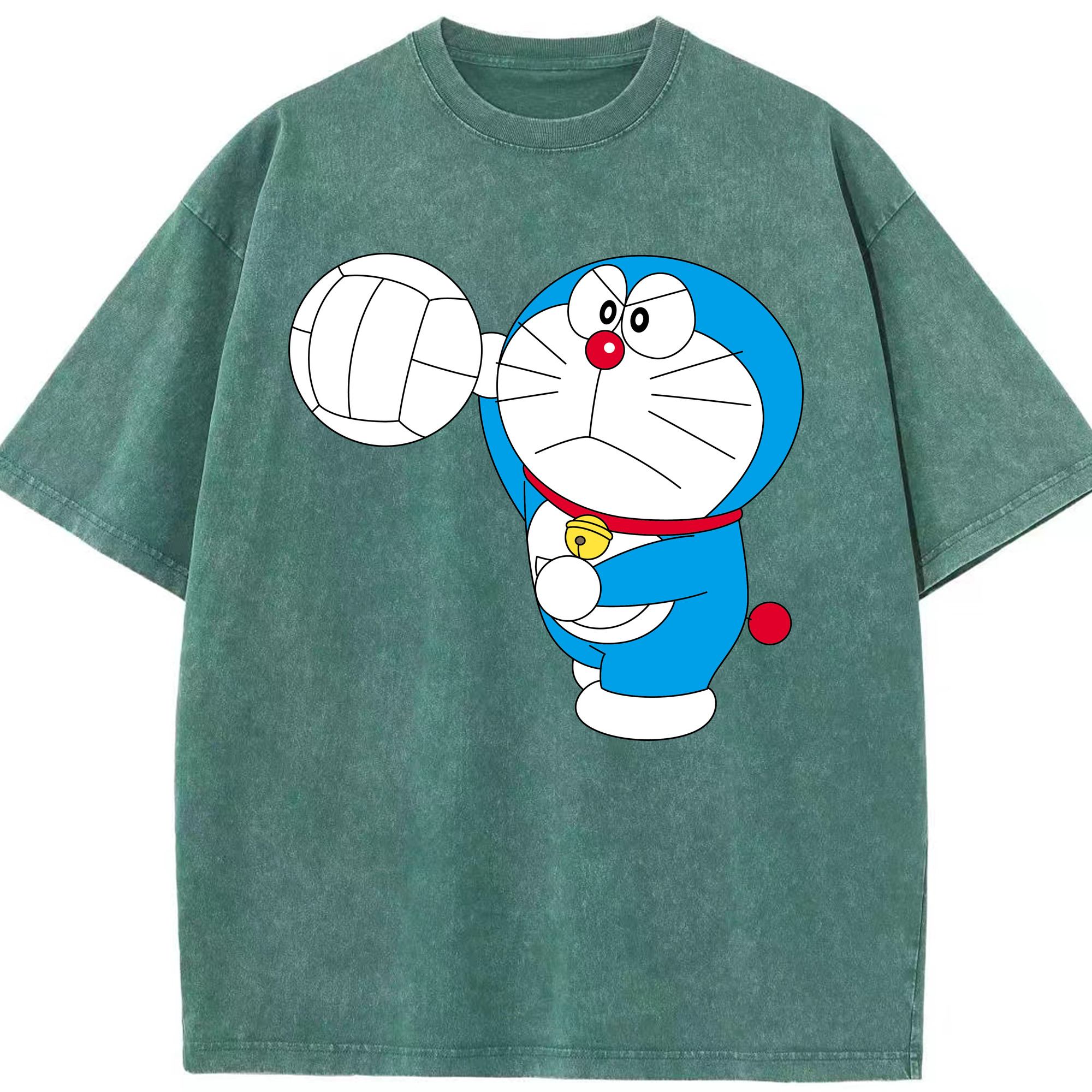 （画像用） ドラえもん Doraemon 綿100% ヴィンテージ風 半袖Tシャツ（フロントプリント）